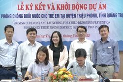 Triệu Phong: Khởi động Dự án phòng chống đuối nước trẻ em