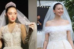 Không chỉ trùng ngày khoe tin vui, Minh Hằng và Ngô Thanh Vân còn suýt đụng hàng váy cưới?