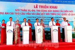 Khởi công xây dựng cầu 360 tỷ nối giữa 2 tỉnh Nam Định-Ninh Bình