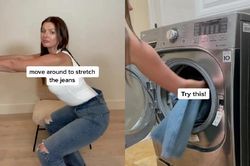 Bí quyết cực hay biến chiếc quần jeans chật chội thành vừa vặn của cô nàng Tiktoker