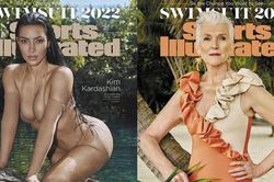 Kim Kardashian, mẹ tỷ phú Elon Musk lên bìa tạp chí áo tắm 'hot' nhất hành tinh