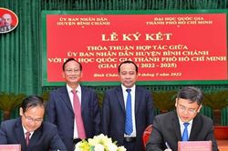 Huyện Bình Chánh hợp tác với ĐHQG TPHCM giải quyết nhiều vấn đề 'nóng'