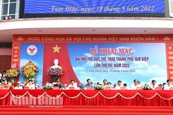 Khai mạc Đại hội TDTT thành phố Tam Điệp lần thứ VII