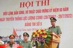 Ấn tượng hội thi điều lệnh bắn súng, võ thuật lực lượng Công an nhân dân khu vực miền Trung