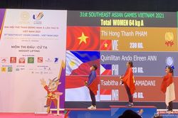 VĐV cử tạ Nghệ An đoạt HCV SEA Games 31