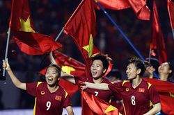 Phút vỡ òa của tuyển nữ Việt Nam
