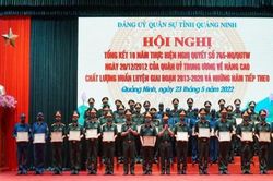 Nhiều tập thể, cá nhân tiêu biểu được khen thưởng tại hội nghị Đảng ủy Quân sự tỉnh Quảng Ninh