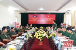 Bộ CHQS tỉnh Thanh Hóa và tỉnh Hủa Phăn ký kết hợp tác thực hiện nhiệm vụ
