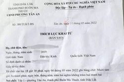 Trách nhiệm pháp lý vụ khai tử cho người còn sống ở Đắk Lắk