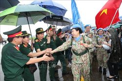 Thê đội 2 của Bệnh viện dã chiến cấp 2 số 4 lên đường tới phái bộ gìn giữ hòa bình Liên hợp quốc tại Nam Sudan