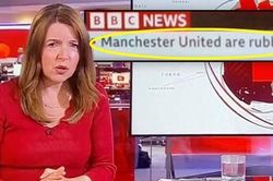 Vụ việc dòng chữ 'Manchester United là rác rưởi' xuất hiện trên bản tin: BBC giải thích thế nào?
