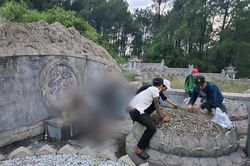 Huế: Làm rõ nhóm thanh niên xăm trổ 'xin đểu' ở nghĩa trang