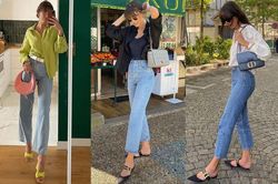 Tham khảo 11 cách diện quần jeans ống đứng mùa hè của quý cô Pháp
