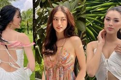 Các nàng hậu khoe lưng ong: Hoa hậu Đỗ Thị Hà và Á hậu Phương Anh có màn đụng đồ thú vị
