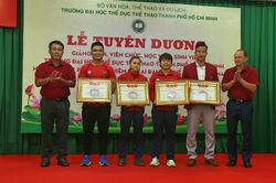Tuyên dương giảng viên, viên chức, HVSV hoàn thành xuất sắc nhiệm vụ tại SEA Games 31