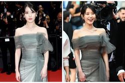 'Em gái quốc dân' IU hút ống kính trên thảm đỏ Cannes 2022