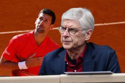 Novak Djokovic vinh dự khi được Arsene Wenger đến xem