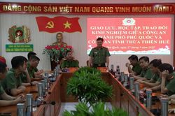Công an Thừa Thiên Huế tổ chức sinh hoạt chính trị tại Phú Quốc