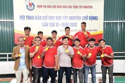 Gia Lai giành 9 huy chương tại Hội thao Báo chí khu vực Tây Nguyên mở rộng