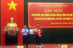 Quảng Bình tuyên dương, khen thưởng các vận động viên xuất sắc tại SEA Games 31