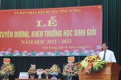Vĩnh Phúc: Vĩnh Tường tuyên dương, khen thưởng học sinh giỏi năm học 2021 - 2022