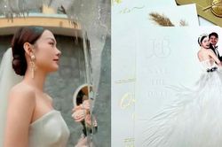 Một khách mời hé lộ thiệp cưới của Minh Hằng, thấy được cả 'dung nhan' của chú rể?