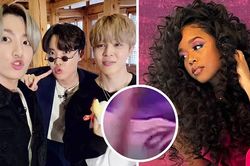 Jungkook BTS đã để lộ rõ hình xăm mới khi đi chơi cùng H.E.R