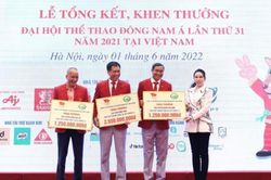 Golf Long Thành trao thưởng 5 tỷ đồng cho các vận động viên có thành tích xuất sắc tại SEA Games 31