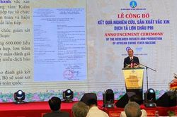 Chính thức công bố Việt Nam sản xuất thành công vaccine phòng bệnh Dịch tả lợn Châu Phi