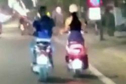 Truy tìm kẻ biến thái đi xe SH liên tục sàm sỡ cô gái