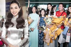 Thùy Tiên diện áo dài nền nã đón chủ tịch Miss Grand đến Việt Nam