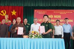 Phật giáo huyện Củ Chi ký kết hoạt động với Ban Chỉ huy Quân sự huyện giai đoạn 2022-2025