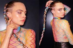 Siêu mẫu Cara Delevingne mặc áo lưới 'có như không' kỷ niệm Tháng Tự hào