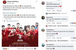 CĐV Đông Nam Á chúc mừng và tự hào về U23 Việt Nam
