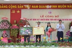 Công bố xã đầu tiên ở Đồng Tháp đạt chuẩn nông thôn mới nâng cao