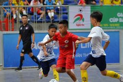 Nhi đồng Thị xã Hoàng Mai chiến thắng áp đảo Nhi đồng Cửa Lò với tỷ số 4-0