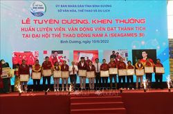 Bình Dương vinh danh vận động viên xuất sắc tại SEA Games 31