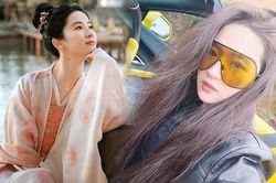 Lưu Diệc Phi mặc 'ngầu', lái siêu xe ở đời thường