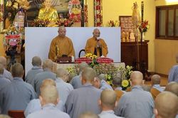 Bế giảng lớp giới luật, nghi lễ tại tổ đình Từ Nghiêm