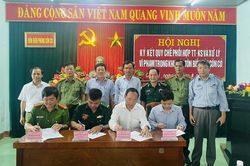Ký kết quy chế phối hợp tuần tra, kiểm soát và xử lý vi phạm trong Khu bảo tồn biển đảo Cồn Cỏ