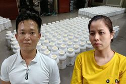 Hai đối tượng 'bắt tay' sản xuất, buôn bán số lượng lớn thực phẩm chức năng giả