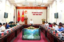 UBND tỉnh nghe báo cáo Quy hoạch tỉnh Ninh Bình thời kỳ 2021- 2030, tầm nhìn đến năm 2050