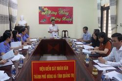 Ban Pháp chế, HĐND tỉnh Quảng Trị làm việc với Viện Kiểm sát nhân dân thành phố Đông Hà