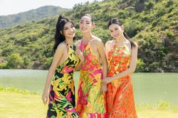 Lương Thùy Linh, Kiều Loan, Tường San diện váy khoe lưng trần