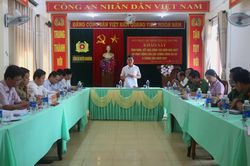 Ban Pháp chế HĐND tỉnh làm việc với Công an huyện Đakrông