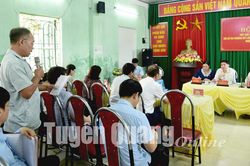 Đại biểu Quốc hội tiếp xúc cử tri tại Sơn Dương và thành phố Tuyên Quang