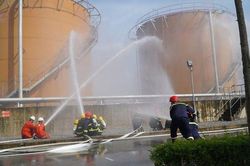 Diễn tập phòng cháy chữa cháy và cứu nạn cứu hộ tại Nhà máy Nhiệt điện Thái Bình