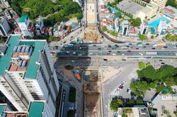 Hạng mục chính của hầm chui Lê Văn Lương cơ bản được hoàn thành