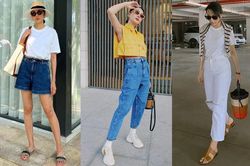 Sao Việt mặc 15 kiểu trang phục để trông cao hơn
