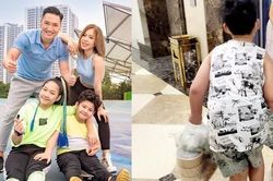 Mẹ mang bầu lần 3, con trai Mạnh Trường được khen ngợi vì hành động ấm áp này